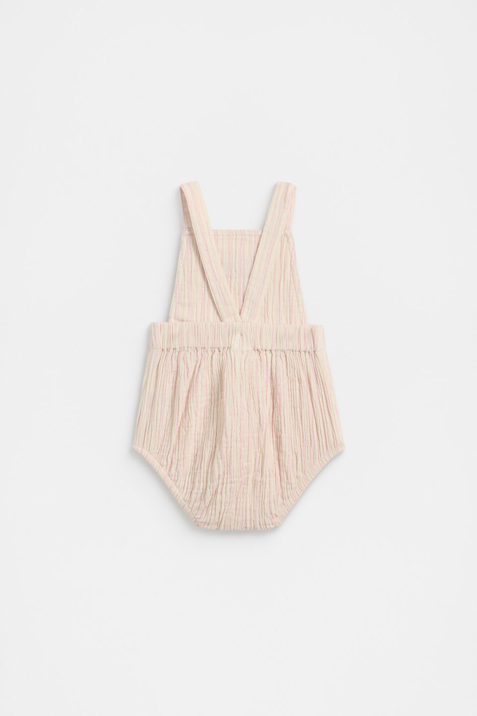 Stripe Logo Romper  Blossom