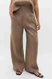 Core Linen Waisted Pant  Nutmeg Core Linen Waisted Pant  Nutmeg  hi-res