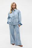 Elasticated Wide Leg Jean  Blue Wash  hi-res