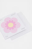Happy Bday to You Flower Card  Multi  hi-res