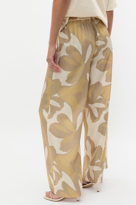 Satin Printed Pant  Multi Satin Printed Pant  Multi  hi-res