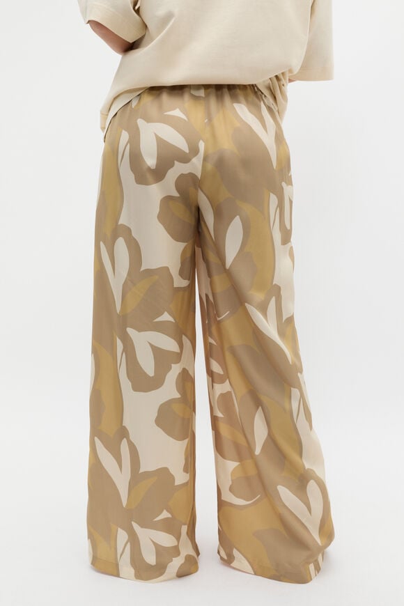 Satin Printed Pant  Multi Satin Printed Pant  Multi  hi-res