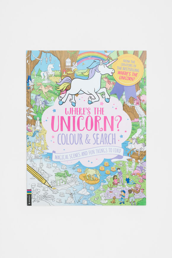 Where's The Unicorn? Colour And Search Book  Multi Where's The Unicorn? Colour And Search Book  Multi  hi-res