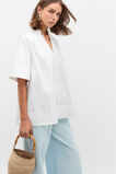 Cotton Poplin Swing Tunic  Whisper White Cotton Poplin Swing Tunic  Whisper White  hi-res