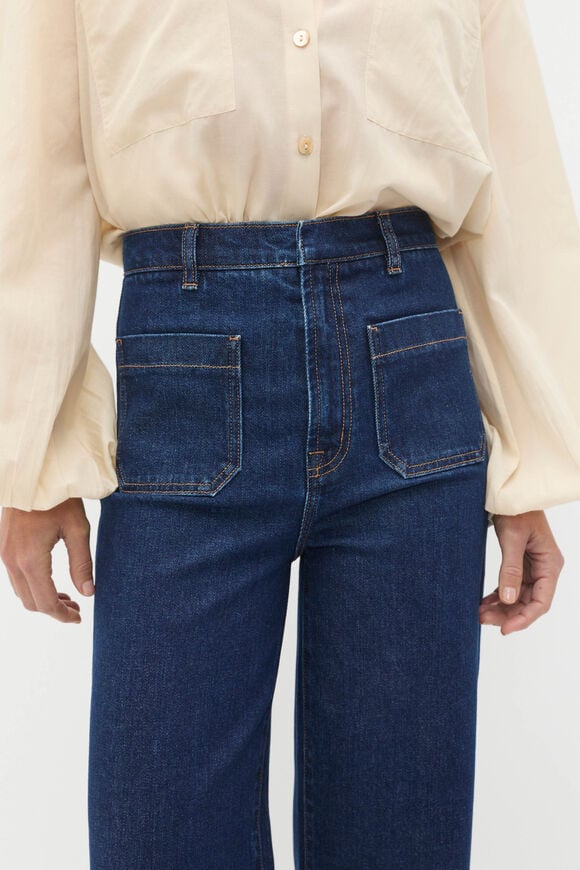 Core Wide Leg Pocket Jean  Neptune Wash Core Wide Leg Pocket Jean  Neptune Wash  hi-res