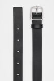 Abby Classic Leather Belt  Black Silver  hi-res