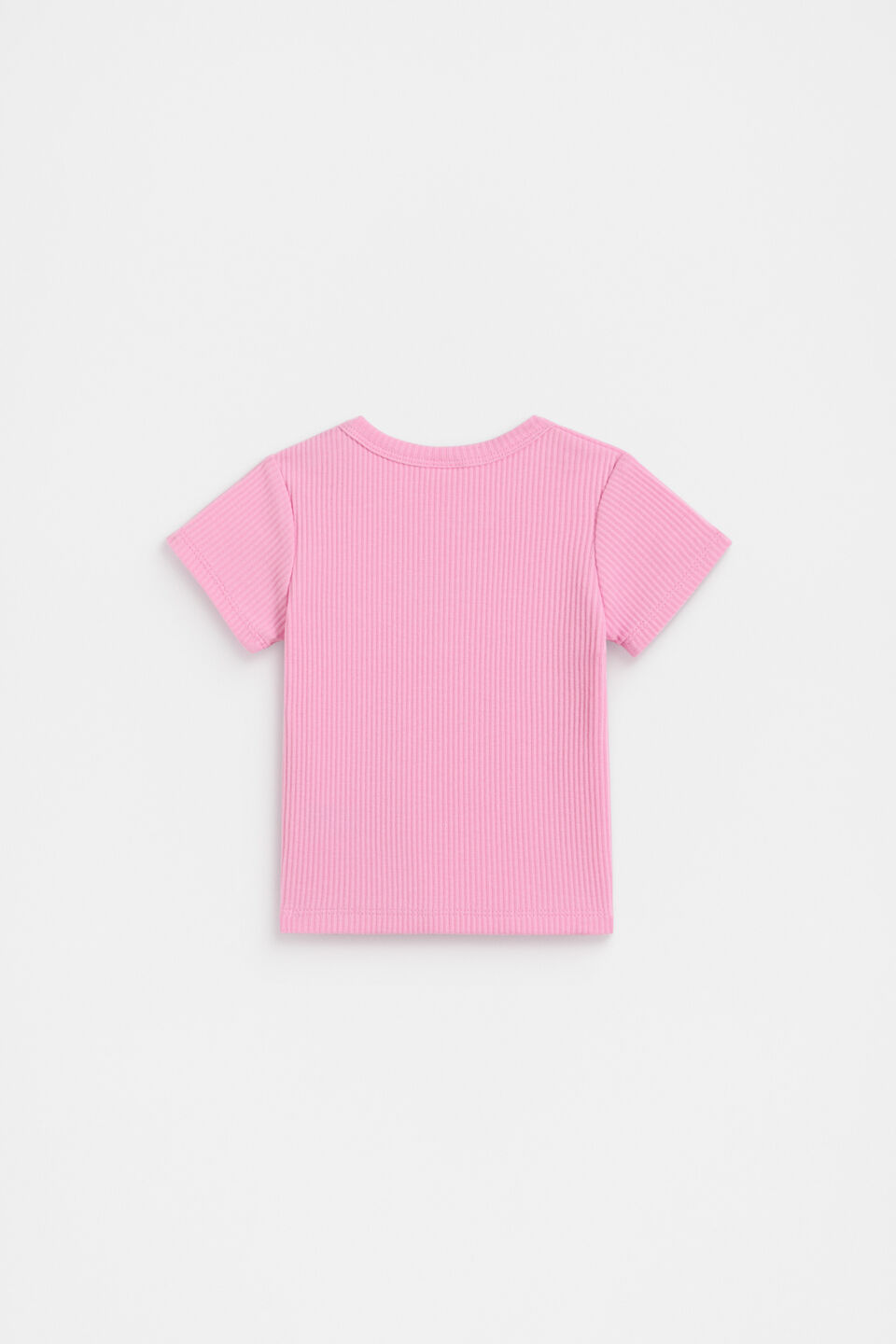 Core Logo Rib Tee  Candy Pink