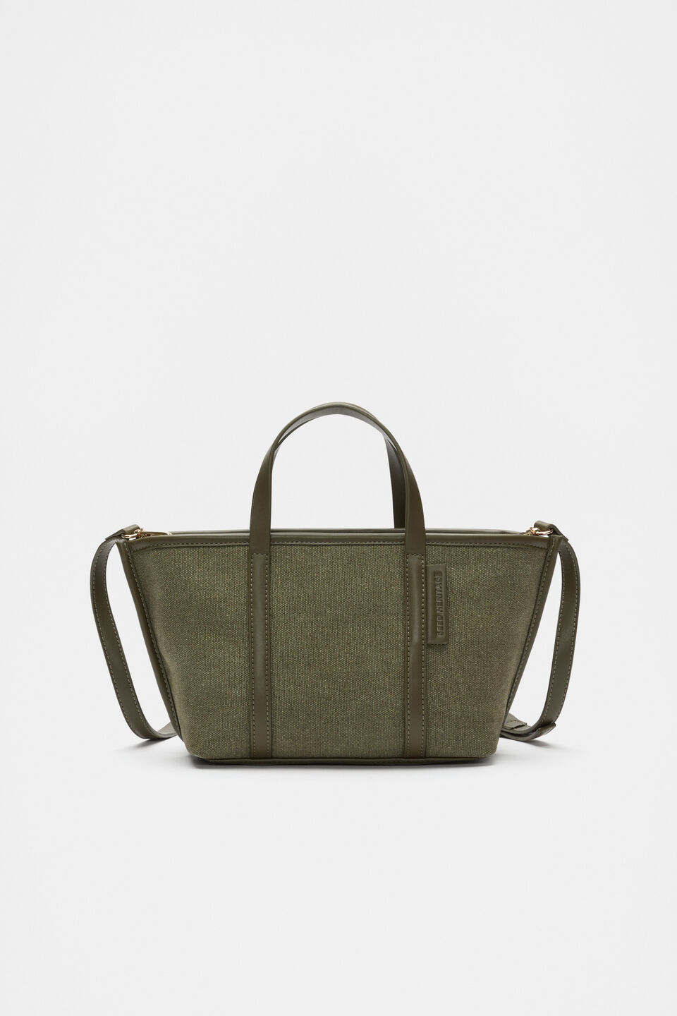 Trim Detail Mini Tote  Olive Leaf