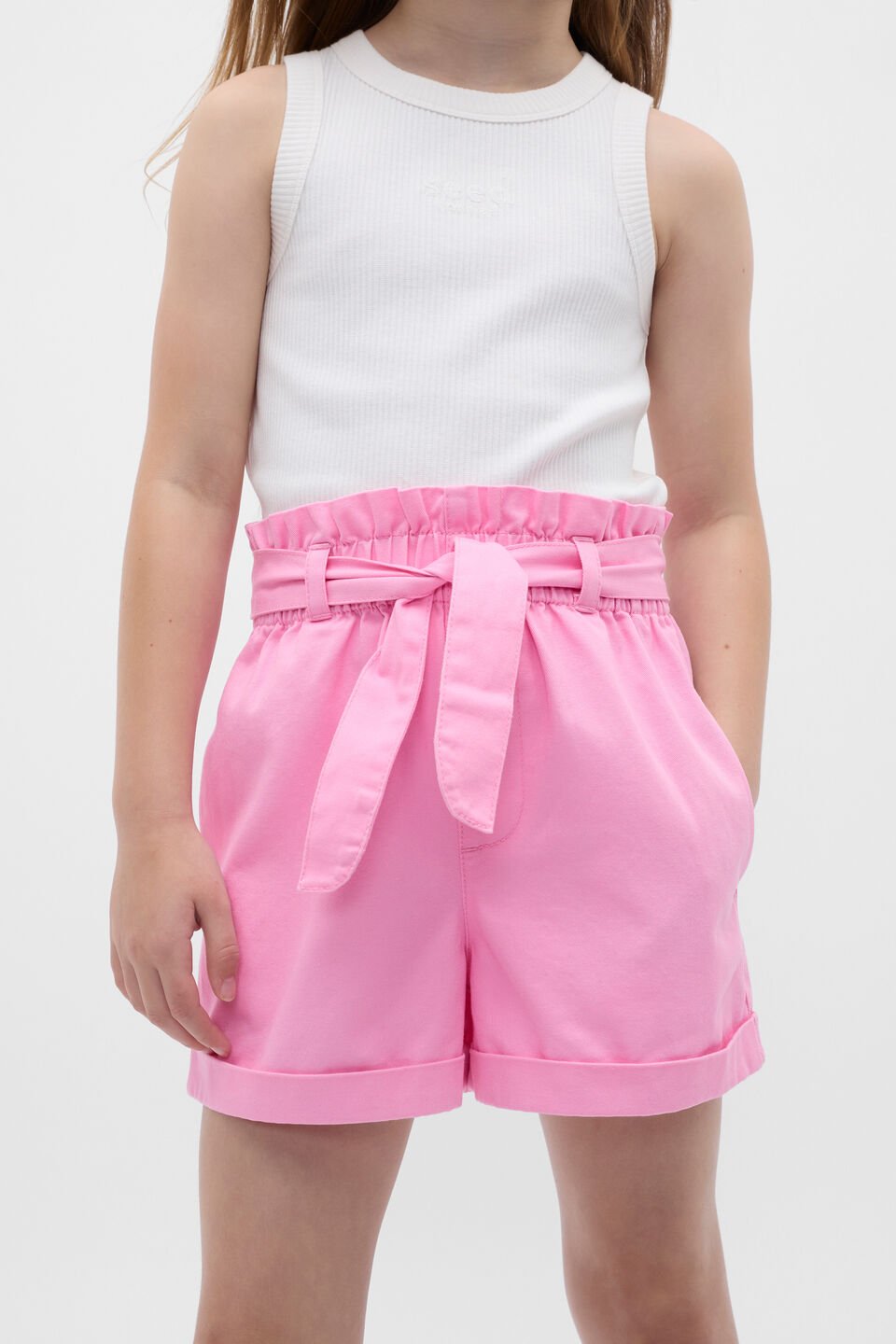 Paperbag Short  Candy Pink