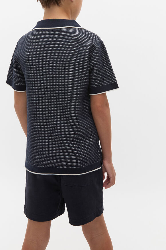 Knit Polo  Midnight Blue Knit Polo  Midnight Blue  hi-res
