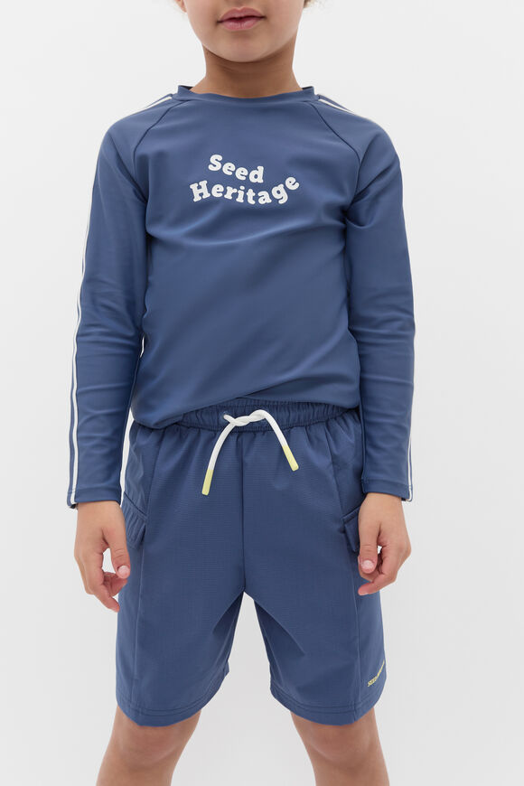 Textured Boardshort  Washed Navy Textured Boardshort  Washed Navy  hi-res