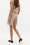 Linen Mid Length Short  Cookie  hi-res