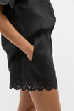 Scallop Broderie Short  Black  hi-res