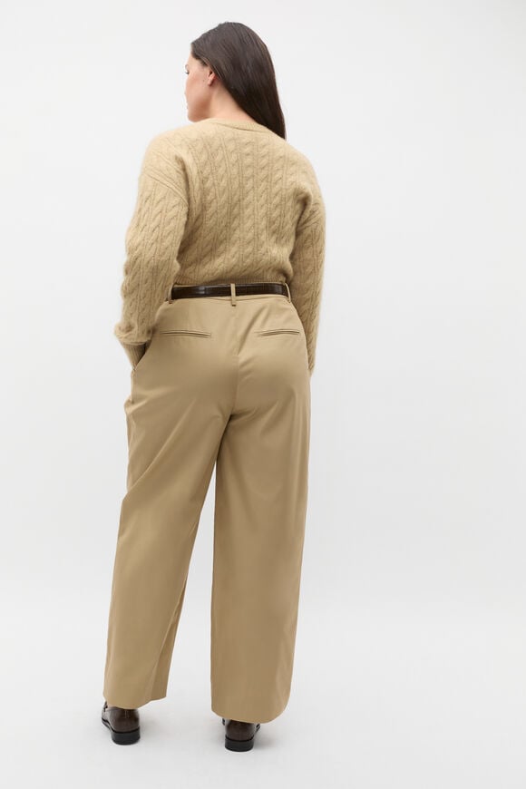 Twill Pleat Pant  Cashew Twill Pleat Pant  Cashew  hi-res