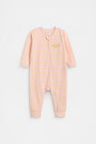 Stripe Logo Zipsuit  Pretty Pink  hi-res