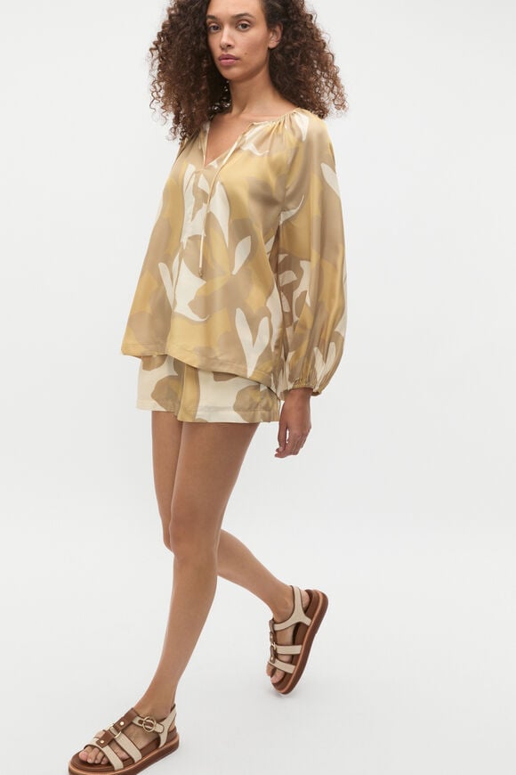 Satin Printed Short  Multi Satin Printed Short  Multi  hi-res