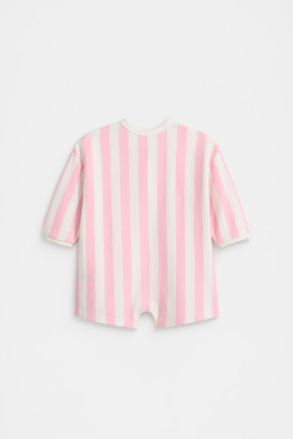 Stripe Logo Oversized Jumpsuit  Bubblegum Stripe Logo Oversized Jumpsuit  Bubblegum  hi-res