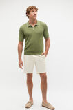 Ribbed Knit Polo  Green Apple  hi-res