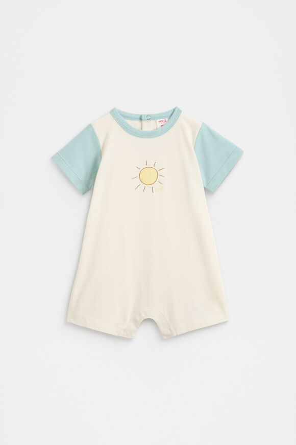 Sunny Tee Romper  Buttermilk Sunny Tee Romper  Buttermilk  hi-res