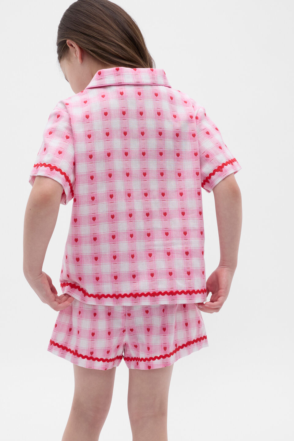 Heart Check Pyjama  Candy Pink