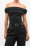 Naomi Leather Hip Belt  Black  hi-res