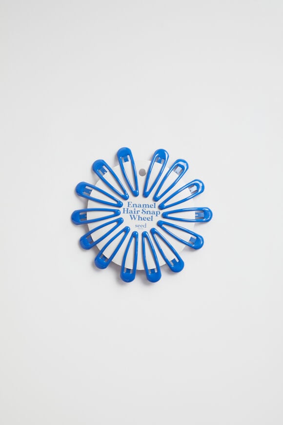 Enamel Hair Snap Wheel  Royal Blue Enamel Hair Snap Wheel  Royal Blue  hi-res