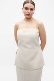 Tweed Longline Bodice  Vanilla Cream  hi-res