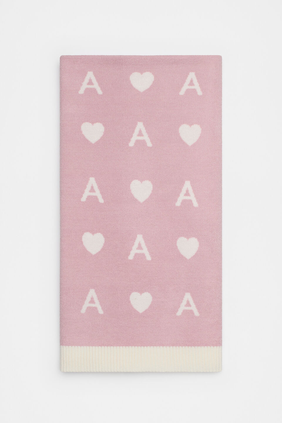 Heart Initial Blanket  A