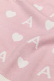 Heart Initial Blanket  A  hi-res