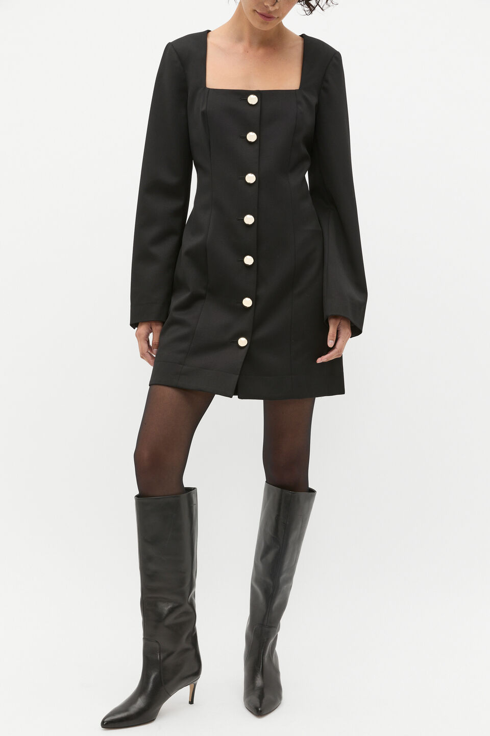 Junie Knee High Boot  Black