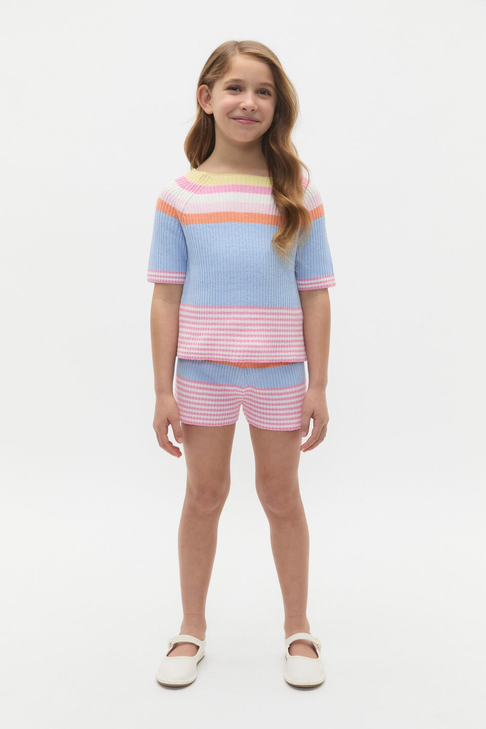 Stripe Knit Tee  Multi