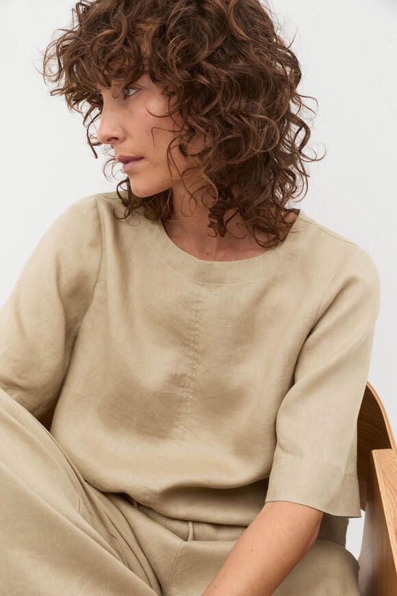 Core Linen Tee  Rye Core Linen Tee  Rye  hi-res