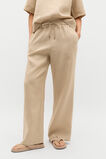 Core Linen Casual Tie Pant  Iced Latte Core Linen Casual Tie Pant  Iced Latte  hi-res