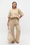 Core Linen Casual Tie Pant  Iced Latte Core Linen Casual Tie Pant  Iced Latte  hi-res