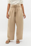 Double Waist Cotton Pant  Iced Latte Double Waist Cotton Pant  Iced Latte  hi-res