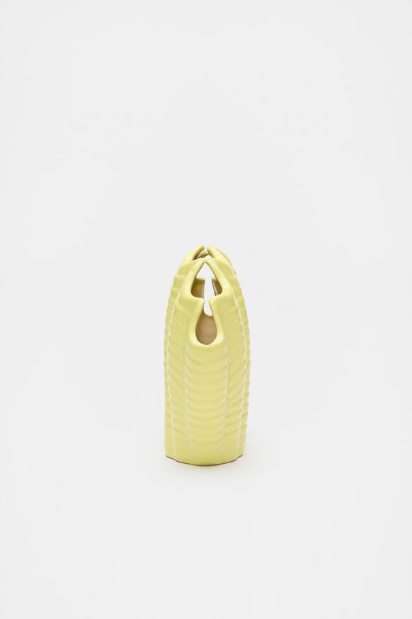 Shell Vase  Lemongrass Shell Vase  Lemongrass  hi-res