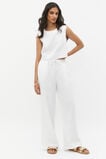 Core Linen Wide Leg Tie Pant  Whisper White  hi-res