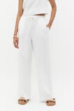 Core Linen Wide Leg Tie Pant  Whisper White  hi-res