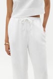 Core Linen Wide Leg Tie Pant  Whisper White  hi-res