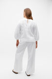 Core Linen Balloon Sleeve Top  Whisper White  hi-res