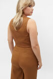 Tailored Crop Vest  Cinnamon Spice  hi-res