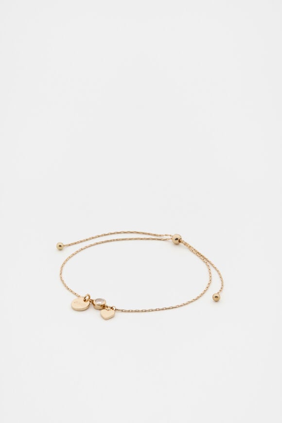 Micro Letter Toggle Bracelet  Heart  hi-res