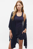 Open Crochet Knit Poncho  Midnight Sky  hi-res