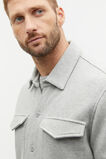 Pique Knit Overshirt  Silver Marle  hi-res
