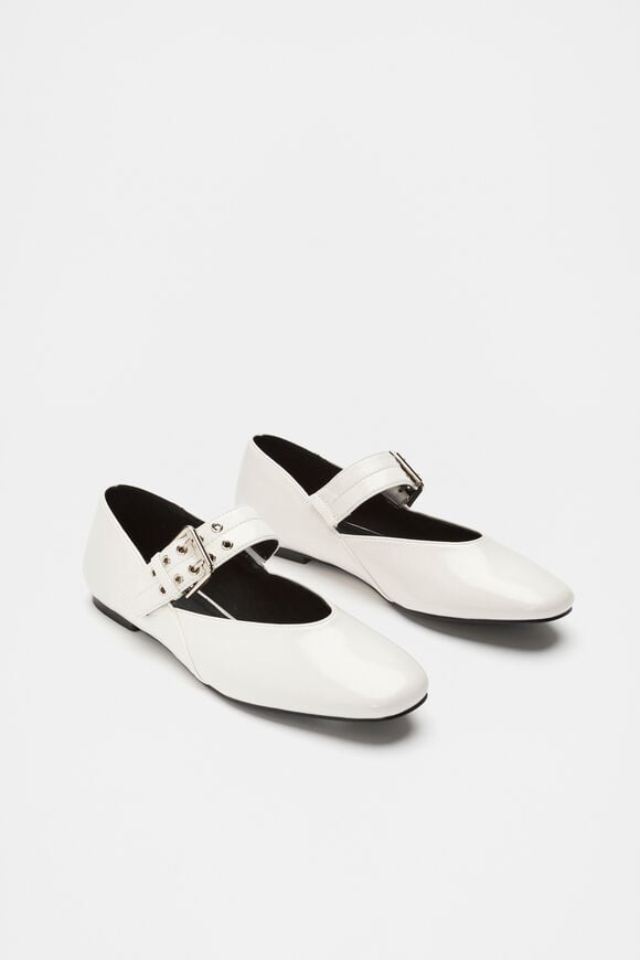 Buckle Ballet Flat  Light Cream  hi-res