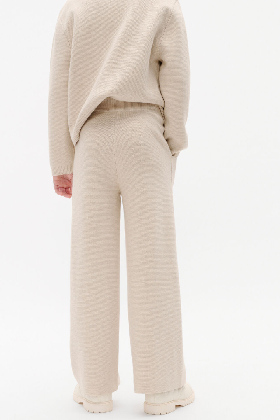 Pocket Knit Pant  Oat Marle