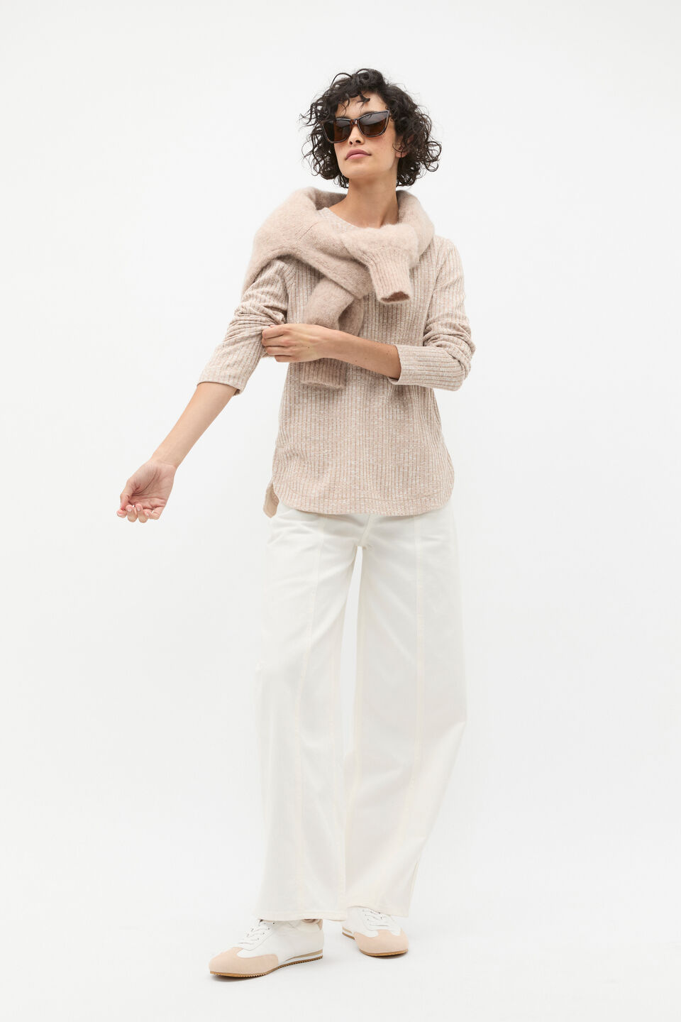 Textured Long Sleeve Top  Cookie Twist