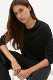 Australian Merino Relaxed Top  Black  hi-res