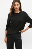 Australian Merino Relaxed Top  Black  hi-res