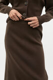 Fluted Knit Skirt  Dark Espresso  hi-res